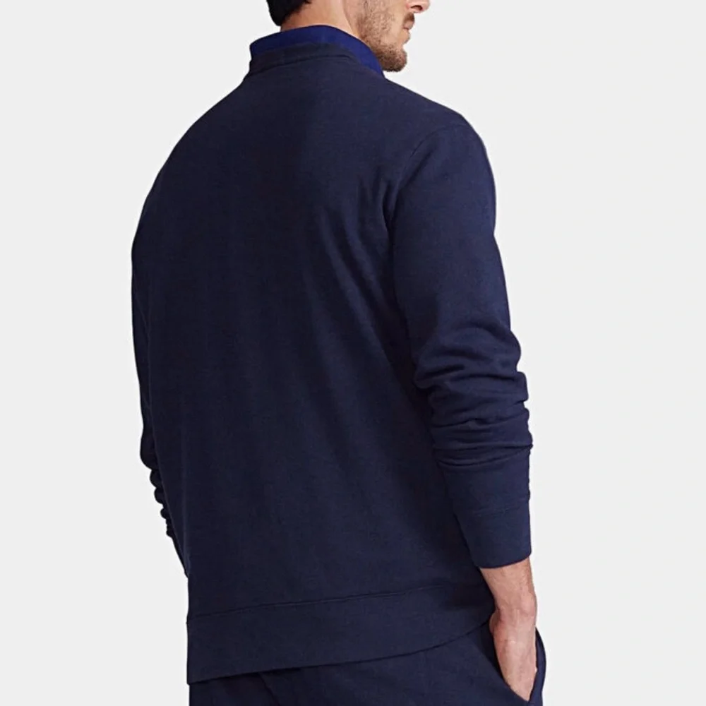 Polo Ralph Lauren Polo Team Crewneck Sweatshirt Men's 2XLT Navy Embroidered - Picture 2 of 13